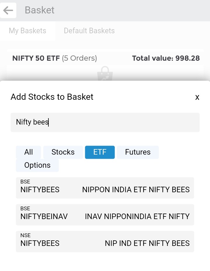 Nifty 50 ETF- Navia app