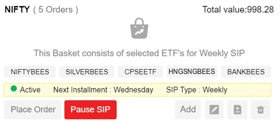 Hang seng etf - Navia app