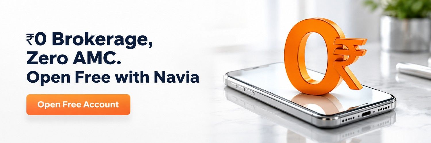 Open a zero brokerage demat account with Navia
