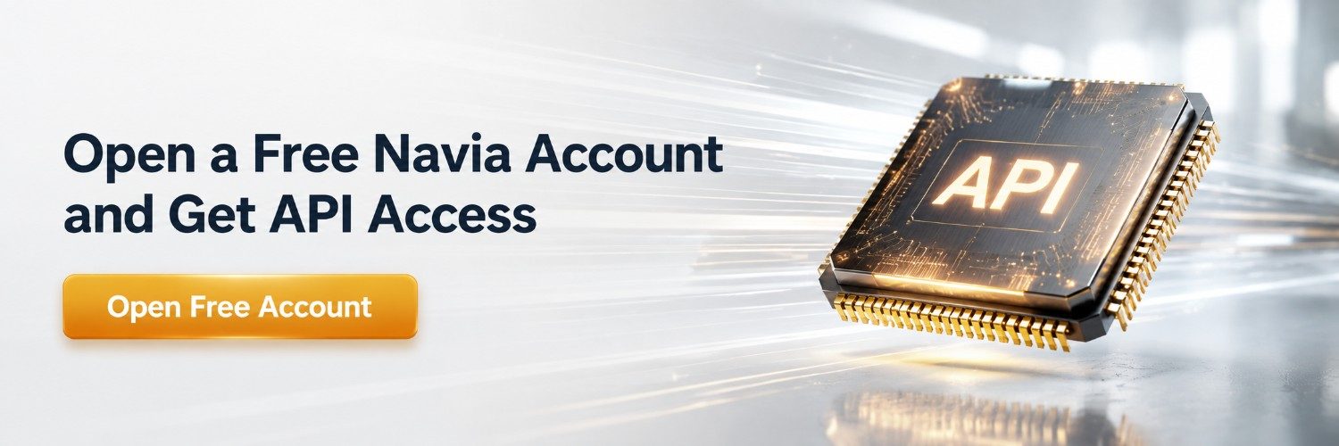 Open a free Navia account and get API access