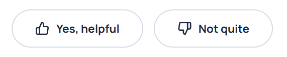 yes or no feedback form