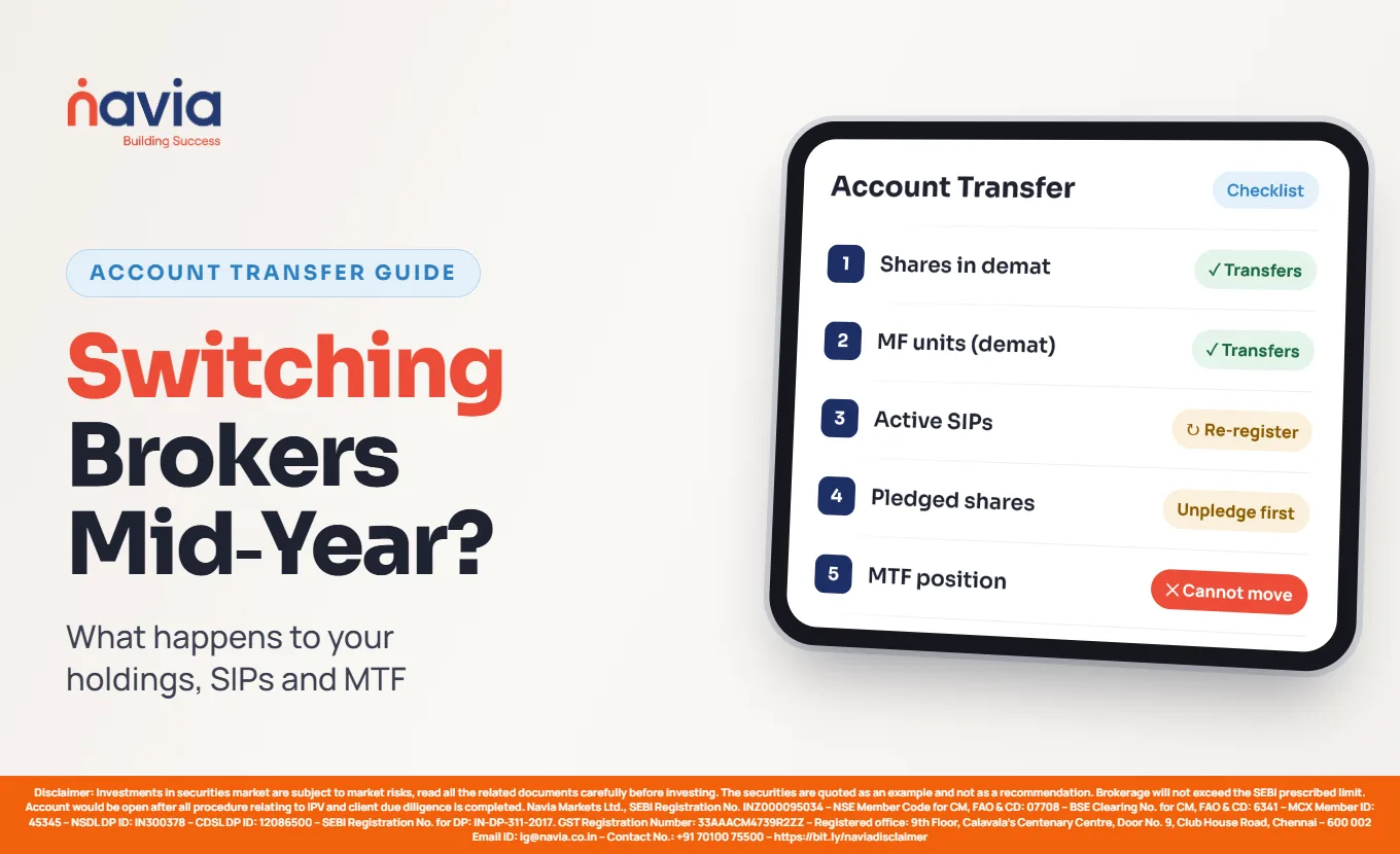Switching Brokers Mid-Year: What Happens to Your Holdings, SIPs and MTF