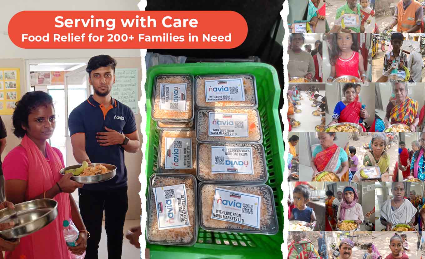 Food distribution by Navia