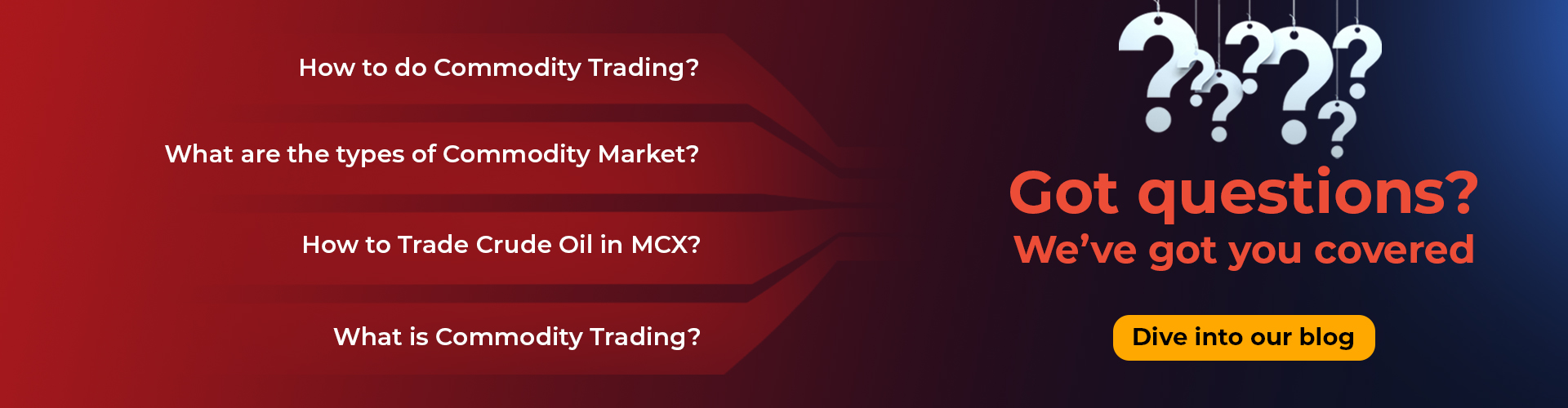Got questions related to commodity?
